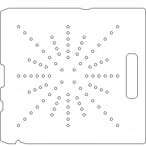 Siemens Screw and Digital Coding By-Pass 1/4 inch thick Polycarbonate Tray 88 - 1/4 inch diameter holes with No Scribing