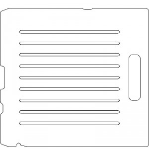 Siemens Screw and Digital Coding By-Pass 1/4 inch thick Acrylic Tray 9 slots - 1/4 inch wide with No Scribing