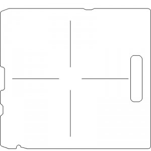 Siemens Screw and Digital Coding By-Pass 3/8 inch thick Acrylic Tray Blank with Open Central Axis Scribing