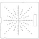 Siemens Screw and Digital Coding By-Pass 3/8 inch thick Acrylic Tray 88 - 1/4 inch diameter holes with Central Axis Scribing