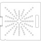 Siemens Digital Coding Socket 3/8 inch thick Acrylic Tray 96 - 3/8 inch diameter holes with No Scribing