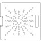 Siemens Digital Coding Socket 1/2 inch thick Polycarbonate Tray 96 - 3/8 inch diameter holes with No Scribing