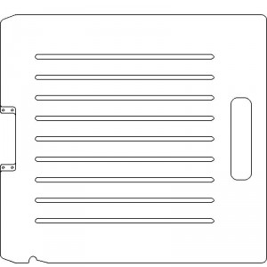 Siemens Digital Coding Socket 1/4 inch thick Acrylic Tray 9 slots - 7/32 inch wide with No Scribing