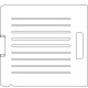 Siemens Digital Coding Socket 1/4 inch thick Acrylic Tray 9 slots - 7/32 inch wide with No Scribing