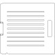 Siemens Digital Coding Socket 1/4 inch thick Polycarbonate Tray 9 slots - 1/4 inch wide with No Scribing