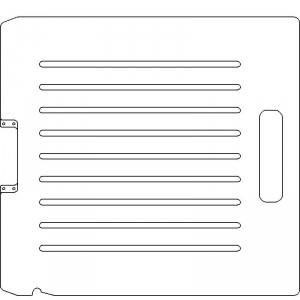 Siemens Digital Coding Socket 1/2 inch thick Acrylic Tray 9 slots - 1/4 inch wide with No Scribing