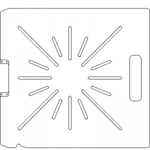 Siemens Digital Coding Socket 1/4 inch thick Acrylic Tray 16 slots - 7/32 inch wide with No Scribing