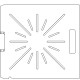 Siemens Digital Coding Socket 1/4 inch thick Polycarbonate Tray 16 slots - 7/32 inch wide with No Scribing