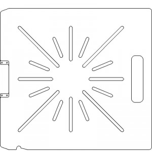 Siemens Digital Coding Socket 1/4 inch thick Acrylic Tray 16 slots - 1/4 inch wide with No Scribing