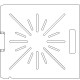 Siemens Digital Coding Socket 1/4 inch thick Acrylic Tray 16 slots - 1/4 inch wide with No Scribing