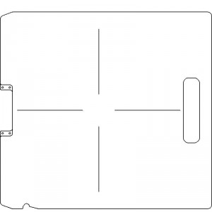 Siemens Digital Coding Socket 1/4 inch thick Acrylic Tray Blank with Open Central Axis Scribing