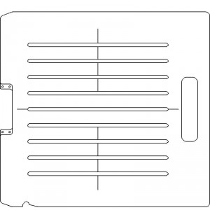 Siemens Digital Coding Socket 3/8 inch thick Acrylic Tray 9 slots - 7/32 inch wide with Open Central Axis Scribing