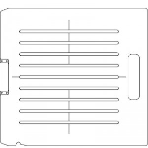 Siemens Digital Coding Socket 1/4 inch thick Acrylic Tray 9 slots - 1/4 inch wide with Open Central Axis Scribing