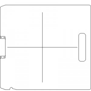 Siemens Digital Coding Socket 1/2 inch thick Polycarbonate Tray Blank with Central Axis Scribing