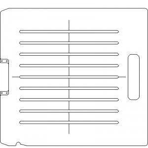 Siemens Digital Coding Socket 1/4 inch thick Acrylic Tray 9 slots - 7/32 inch wide with Central Axis Scribing