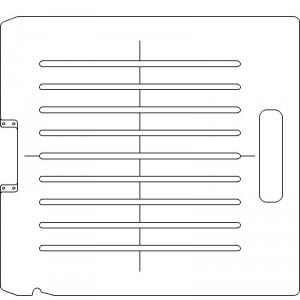 Siemens Digital Coding Socket 1/4 inch thick Acrylic Tray 9 slots - 1/4 inch wide with Central Axis Scribing