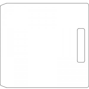 10 Inch Wide Varian CL4 1/4 inch thick Acrylic Tray Blank with No Scribing