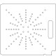 Varian Type II 11 3/4 Inch 1/4 inch thick Acrylic Tray 88 - 1/4 inch diameter holes with No Scribing