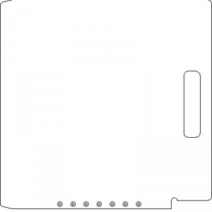 Elekta SL 25/75 1/4 inch thick Acrylic Tray Blank with No Scribing