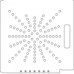 Elekta SL 25/75 1/4 inch thick Acrylic Tray 96 - 3/8 inch diameter holes with No Scribing