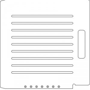 Elekta SL 25/75 1/4 inch thick Acrylic Tray 9 slots - 1/4 inch wide with No Scribing