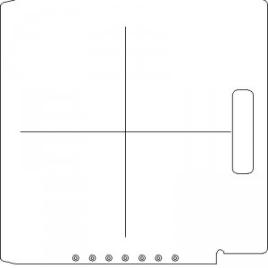 Elekta SL 25/75 1/4 inch thick Acrylic Tray Blank with Central Axis Scribing