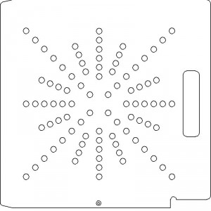 Elekta SL 75/5 1/4 inch thick Polycarbonate Tray 88 - 3/8 inch diameter holes with No Scribing