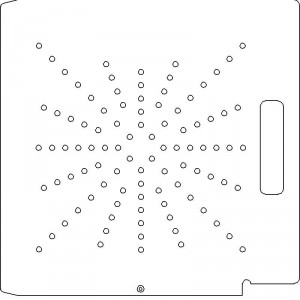 Elekta SL 75/5 1/4 inch thick Acrylic Tray 96 - 1/4 inch diameter holes with No Scribing