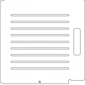 Elekta SL 75/5 1/4 inch thick Acrylic Tray 9 slots - 7/32 inch wide with No Scribing