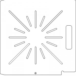 Elekta SL 75/5 1/4 inch thick Acrylic Tray 16 slots - 7/32 inch wide with No Scribing