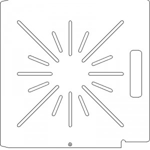 Elekta SL 75/5 1/4 inch thick Acrylic Tray 16 slots - 1/4 inch wide with No Scribing