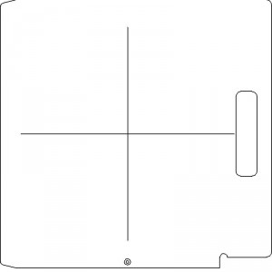 Elekta SL 75/5 1/4 inch thick Acrylic Tray Blank with Central Axis Scribing