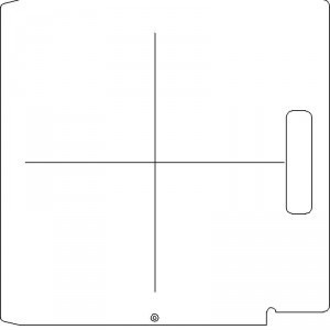 Elekta SL 75/5 3/8 inch thick Polycarbonate Tray Blank with Central Axis Scribing