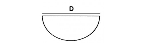 Half Round Lead Block