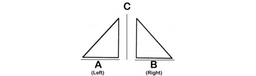 Triangular Lead Block, Left and Right
