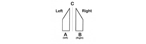Angle Rectangle Lead Block, Left and Right