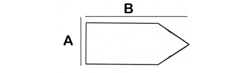 Pointed Rectangular Lead Block