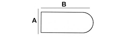 Rounded Rectangular Lead Block