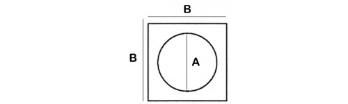 Divergent Hole in Square Lead Block